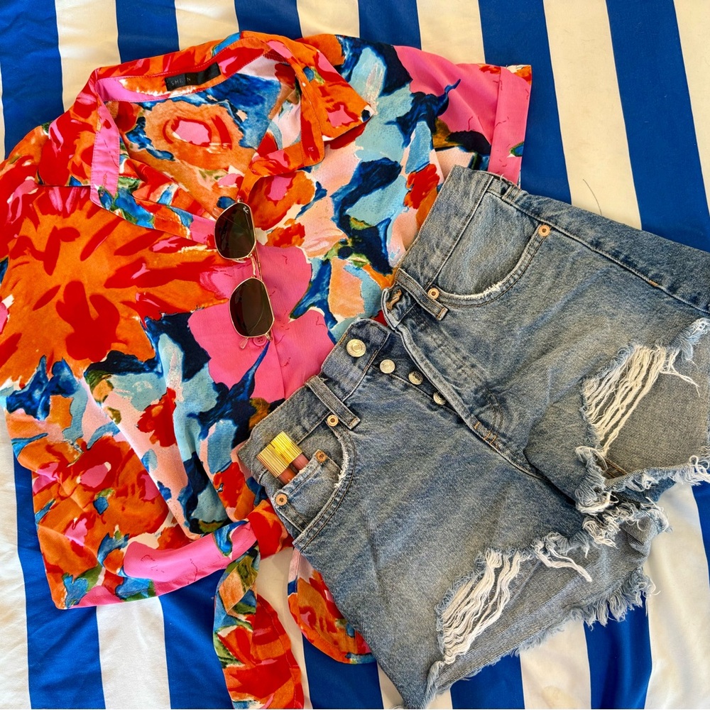 Floral Button-Up Shirt